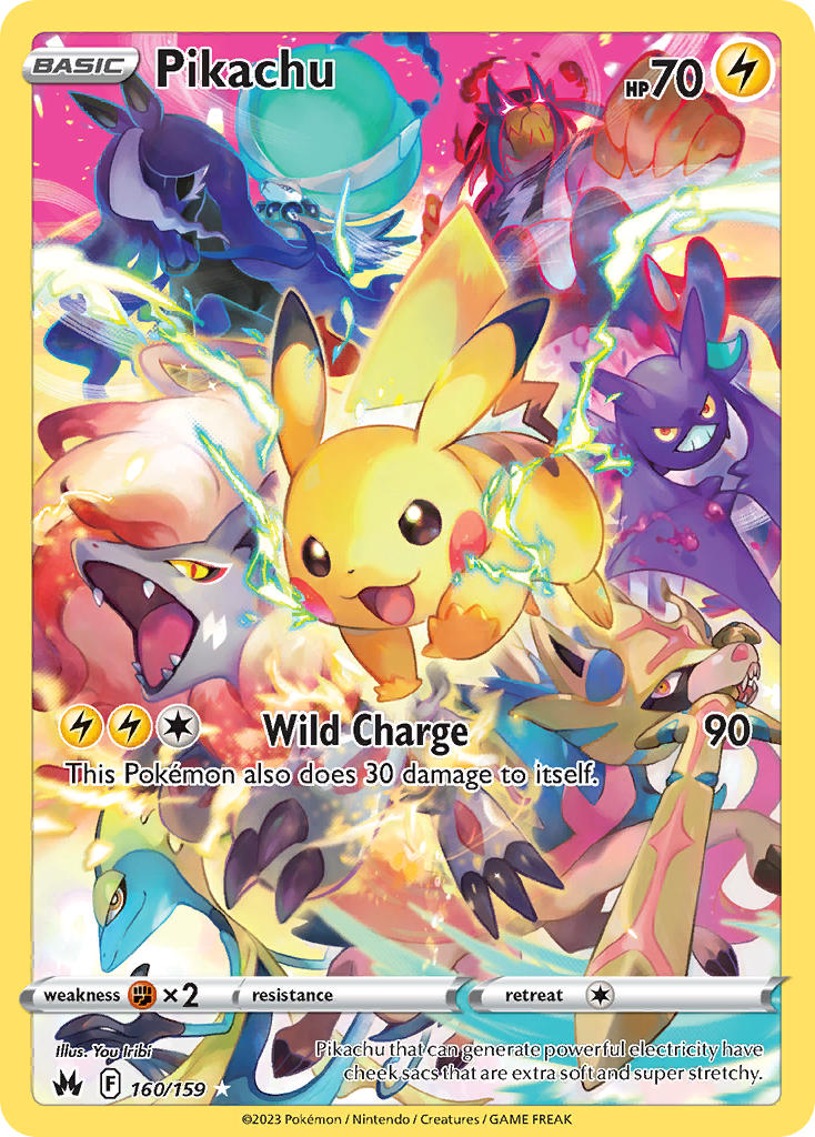 Pokemon TCG Sword & Shield - Crown Zenith Single Card Pikachu 160/159 Kings of Collectibles Pokemon TCG Sword & Shield - Crown Zenith Single Card Pikachu 160/159 Kings of Collectibles