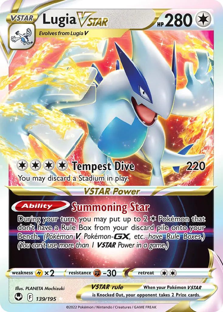 Pokemon TCG Sword & Shield - Silver Tempest Single Card 139/195 Lugia Kings of Collectibles Pokemon TCG Sword & Shield - Silver Tempest Single Card 139/195 Lugia Kings of Collectibles