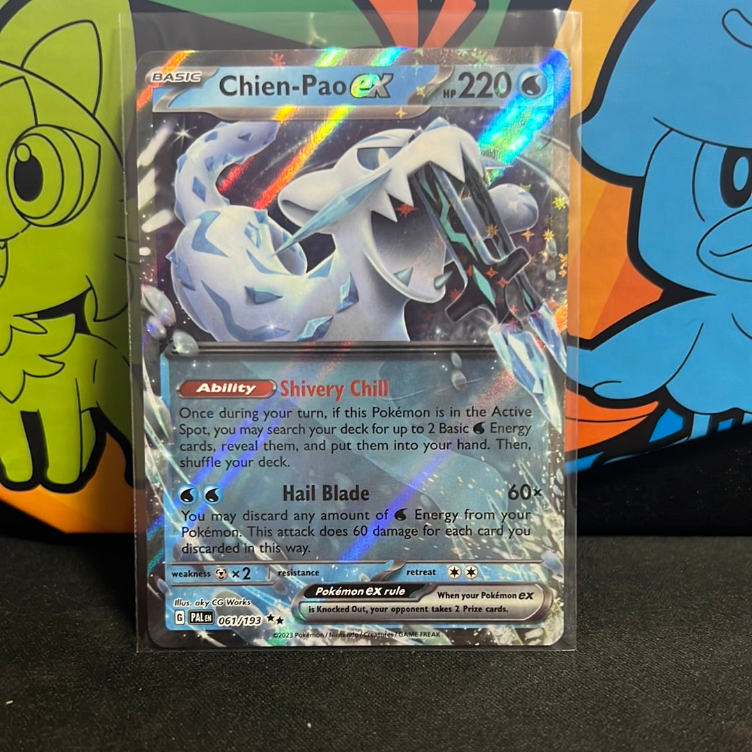 Pokemon TCG Scarlet & Violet - Paldea Evolved Single Card  061/193 Chien-Pao ex