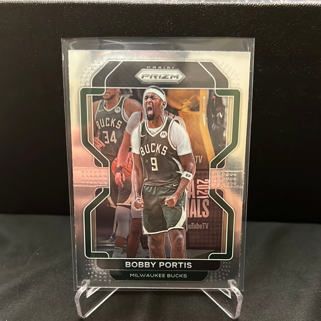 NBA PRIZM 2021-22  Base # 87 Bobby Portis - Milwaukee Bucks