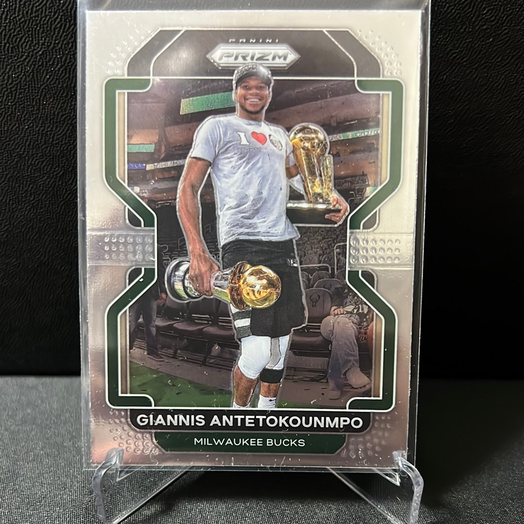 NBA PRIZM 2021-22  Base # 1 Giannis Antetokounmpo - Milwaukee Bucks