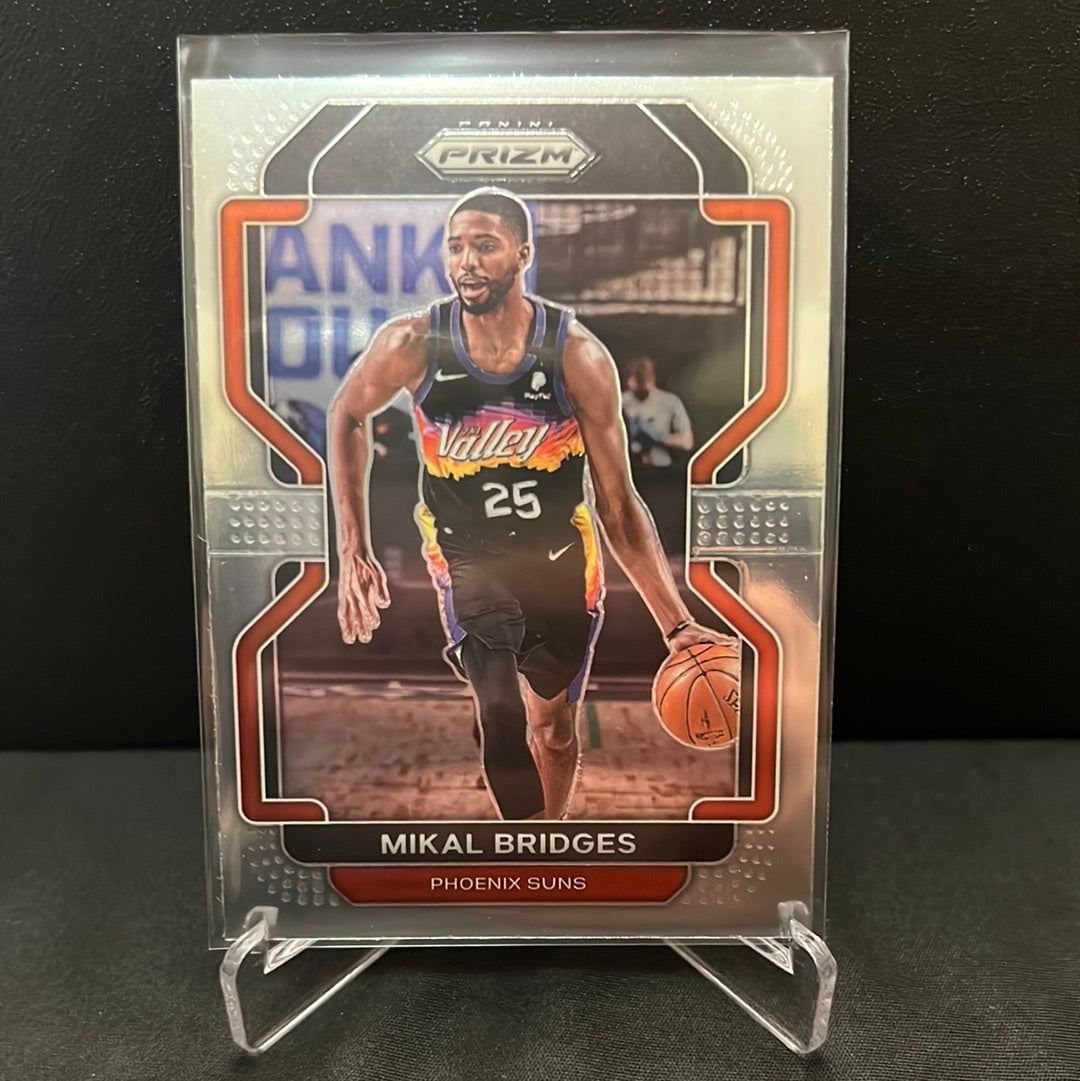 NBA PRIZM 2021-22  Base # 27 Mikal Bridges - Phoenix Suns