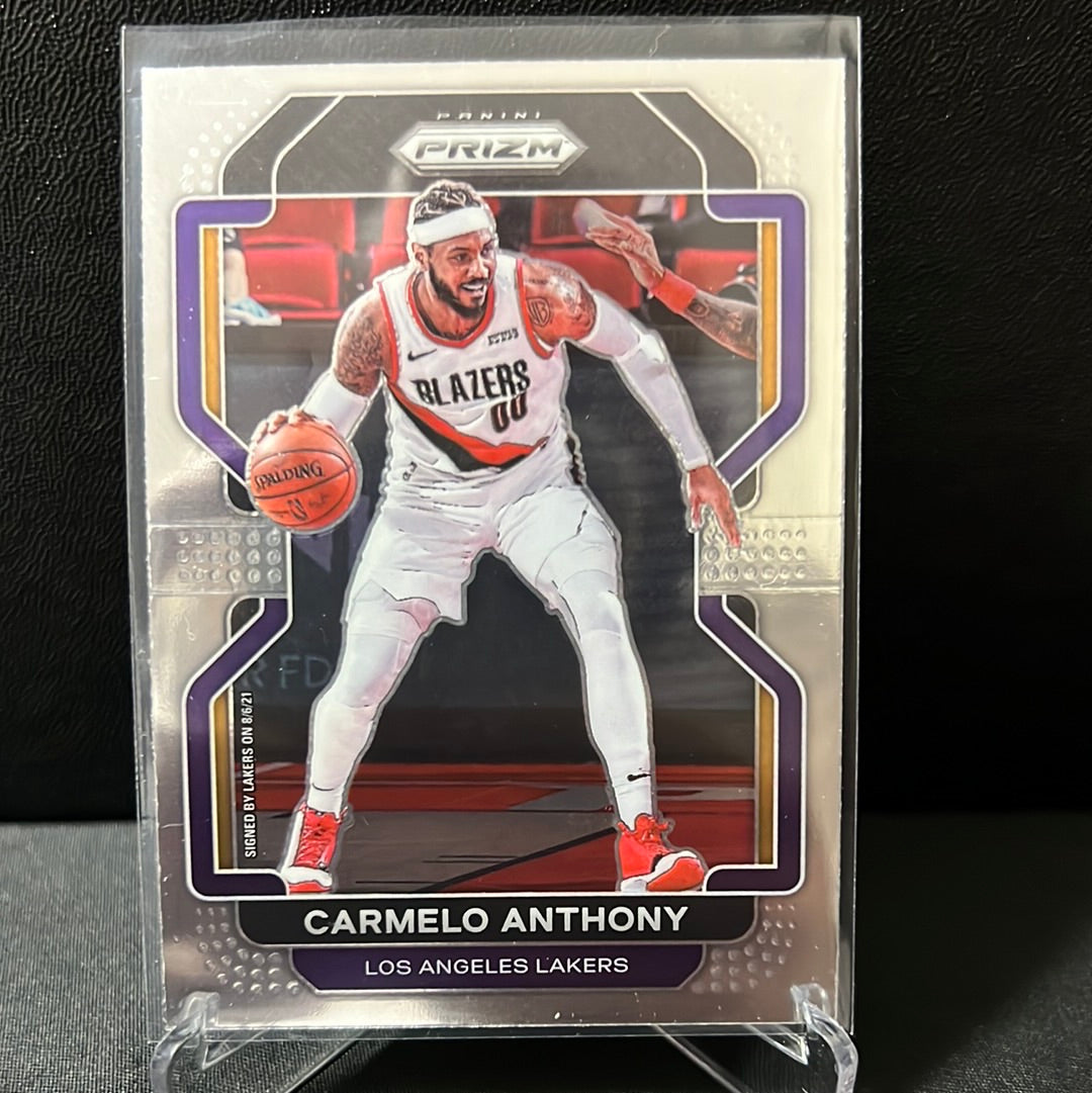 NBA PRIZM 2021-22  Base # 11 Carmelo Anthony - Los Angeles Lakers