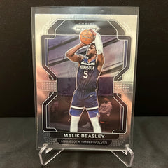 NBA PRIZM 2021-22  Base # 98 Malik Beasley - Minnesota Timberwolves