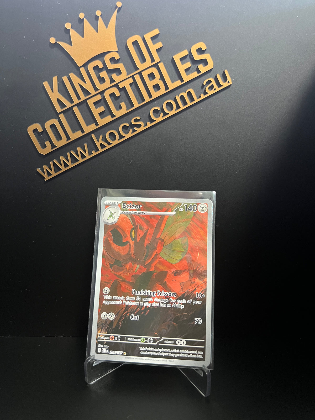 Pokemon TCG Scarlet & Violet - Obsidian Flames Single Card 205 /197  Scizor