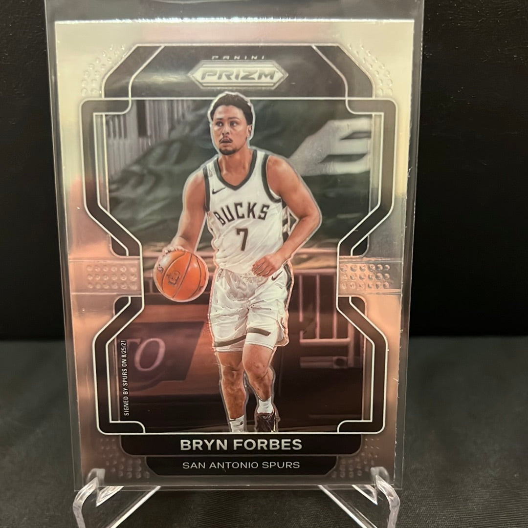 NBA PRIZM 2021-22  Base # 33 Bryn Forbes - San Antonio Spurs