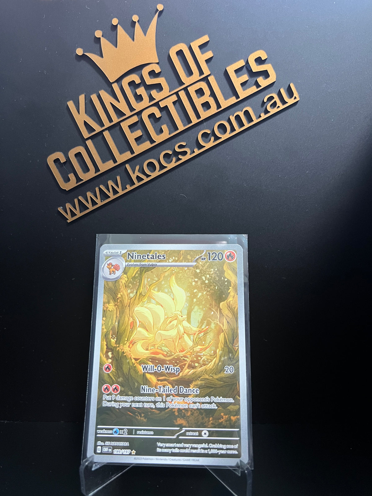 Pokemon TCG Scarlet & Violet - Obsidian Flames Single Card 199 /197  Ninetales