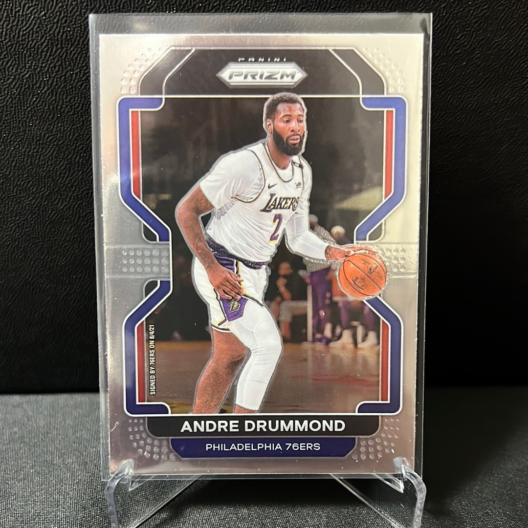 NBA PRIZM 2021-22  Base # 5 Andre Drummond - Philadelphia 76ers