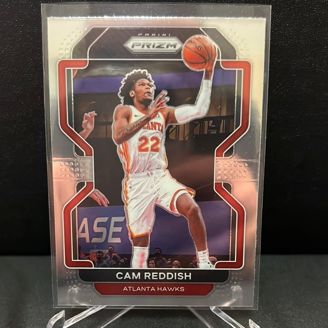 NBA PRIZM 2021-22  Base # 21 Cam Reddish - Atlanta Hawks