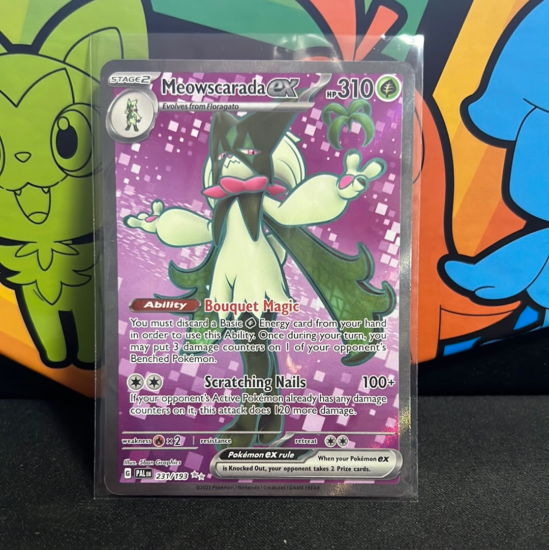 Pokemon TCG Scarlet & Violet - Paldea Evolved Single Card  231/193 Meowscarada ex