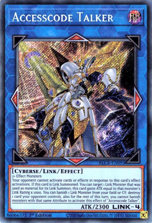 Yu-Gi-Oh! 2022 Battles of Legend Crystal Revenge "Accesscode Talker" BLCR-EN093 Single Card