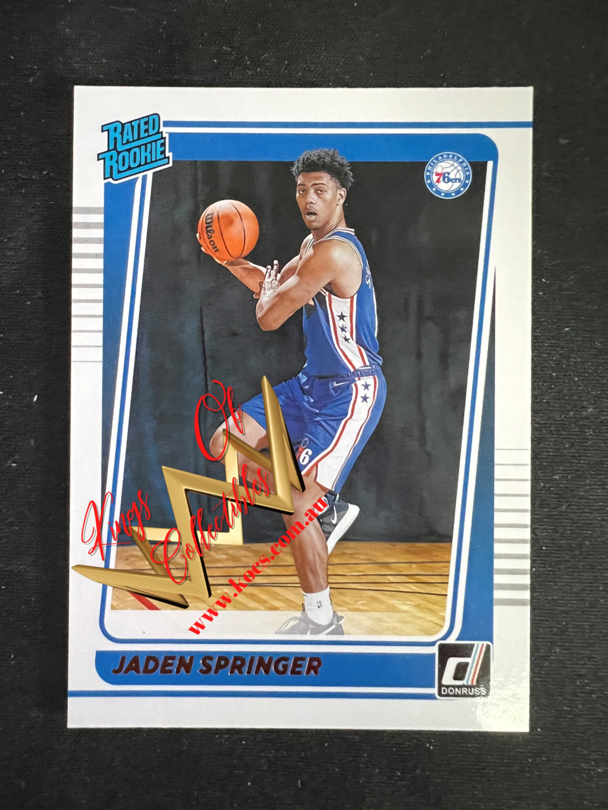NBA Panini Donruss 2021-22 RC Card 247 Jaden Springer - Philadelphia 76ers