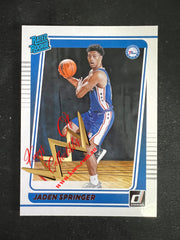 NBA Panini Donruss 2021-22 RC Card 247 Jaden Springer - Philadelphia 76ers