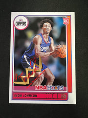 NBA Panini NBA Hoops 2021-22 Card 205 Keon Johnson - Los Angeles Clippers