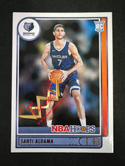 NBA Panini NBA Hoops 2021-22 Card 207 Santi Aldama - Memphis Grizzlies