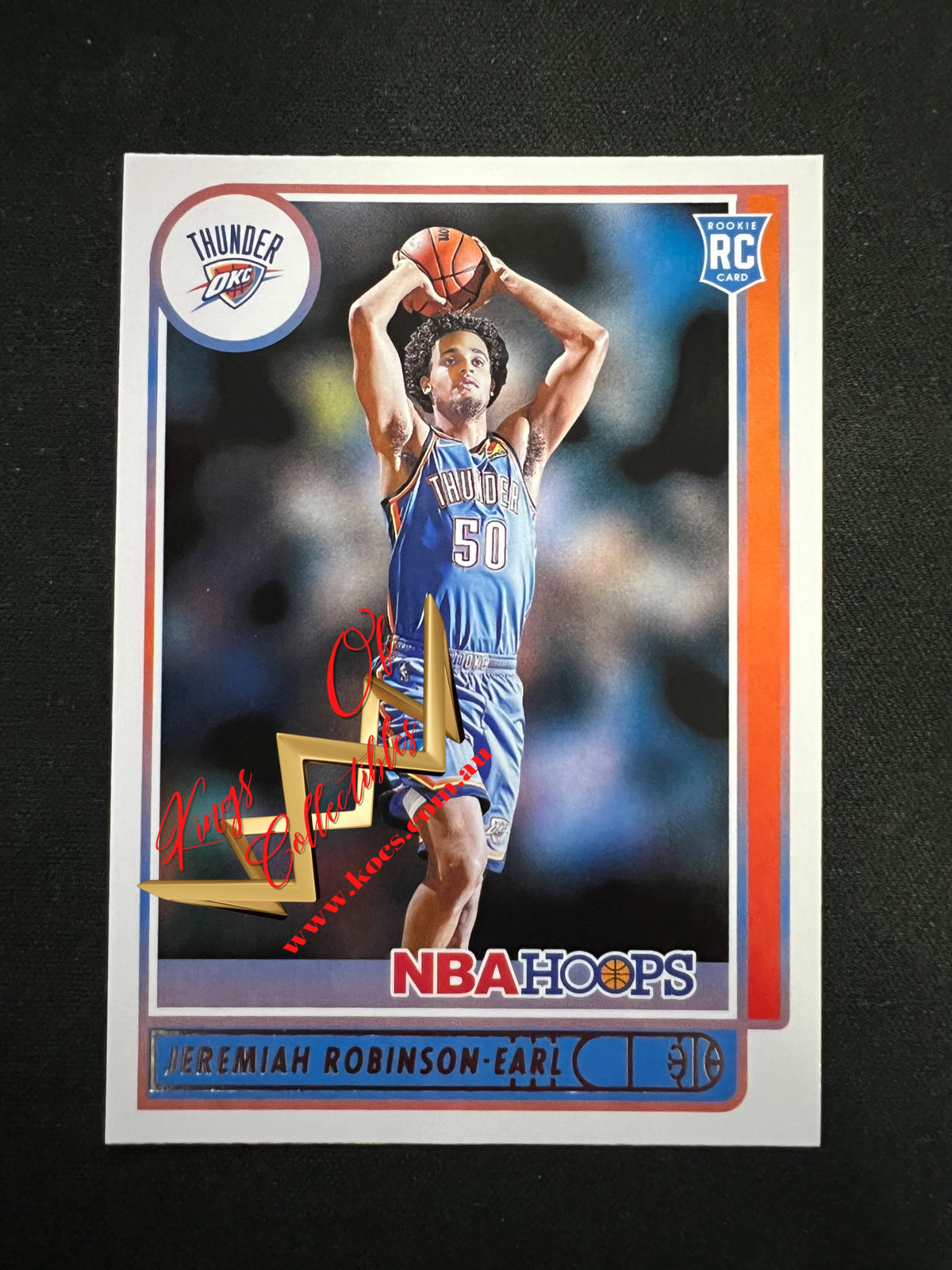 NBA Panini NBA Hoops 2021-22 Card 225 Jeremiah Robinson-Earl - Oklahoma City Thunder