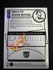 NBA Panini NBA Hoops 2021-22 Card 228 Davion Mitchell - Sacramento Kings