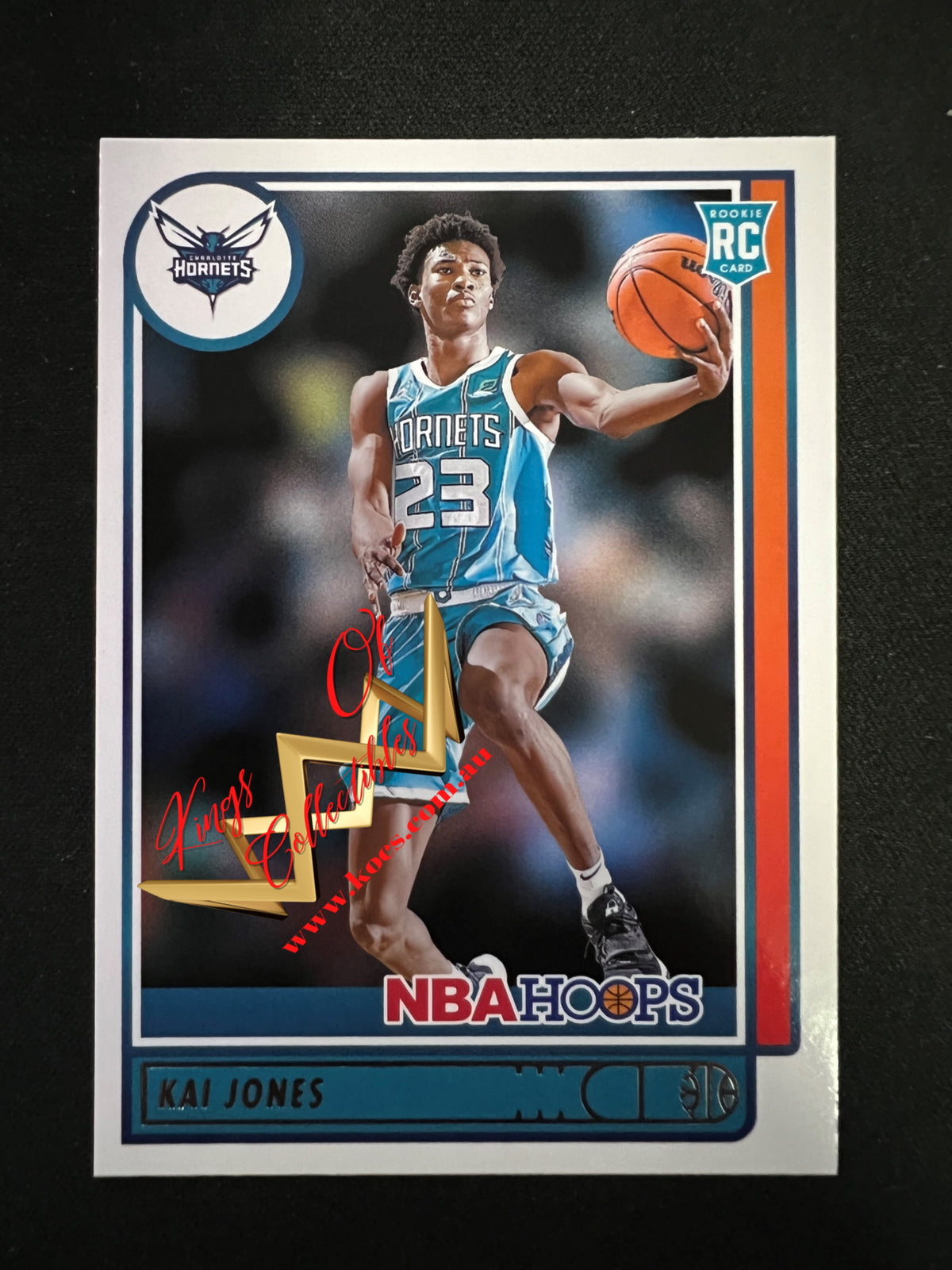 NBA Panini NBA Hoops 2021-22 Card 230 Kai Jones - Charlotte Hornets