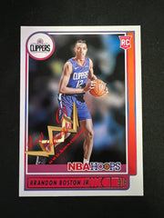 NBA Panini NBA Hoops 2021-22 Card 233 Brandon Boston Jr. - Los Angeles Clippers