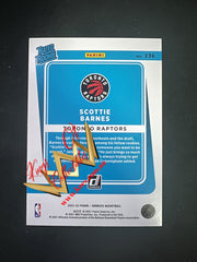 NBA Panini Donruss 2021-22 RC Card 236 Scottie Barnes - Toronto Raptors (Orange Laser)