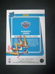 NBA Panini Donruss 2021-22 RC Card 207 Herbert Jones - New Orleans Pelicans (Orange Laser)