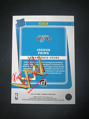 NBA Panini Donruss 2021-22 RC Card 212 Joshua Primo - San Antonio Spurs (Orange Laser)