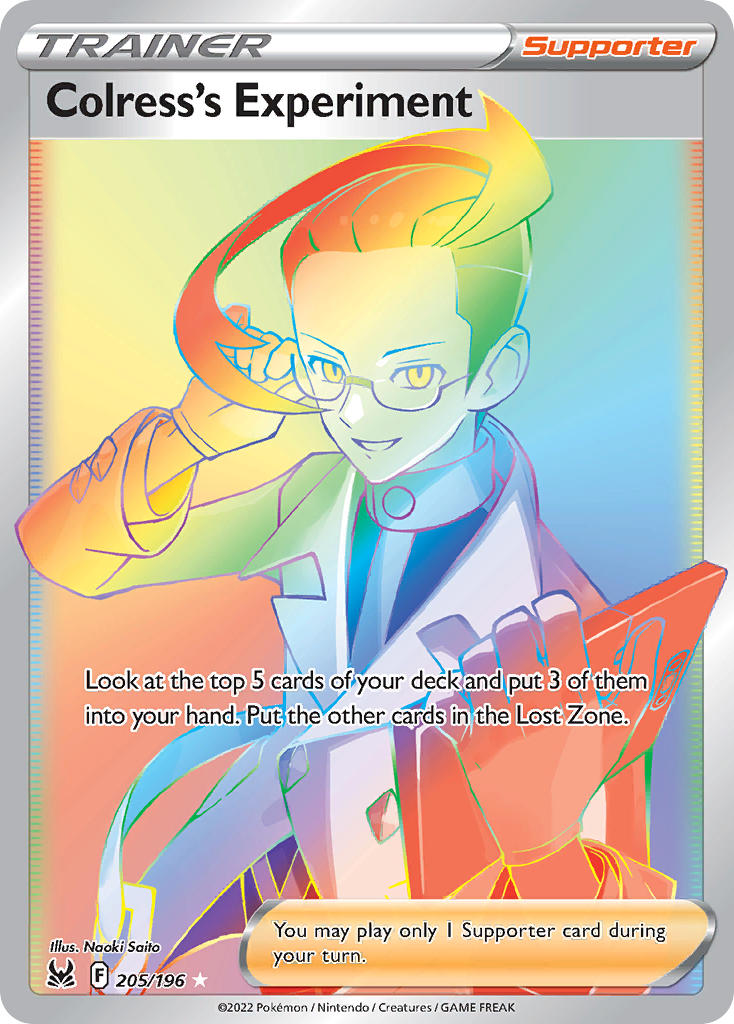 Pokemon TCG Sword & Shield - Lost Origins Single Card205/196   Colress’s Experiment 