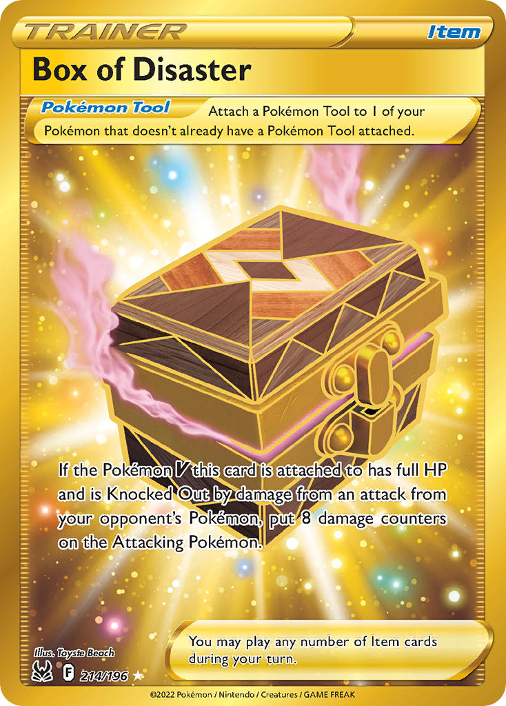 Pokemon TCG Sword & Shield - Lost Origins Single Card214/196   Box of Disaster 