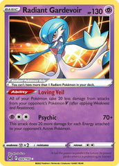 Pokemon TCG Sword & Shield - Lost Origins Single Card069/196   Radiant Gardevoir 