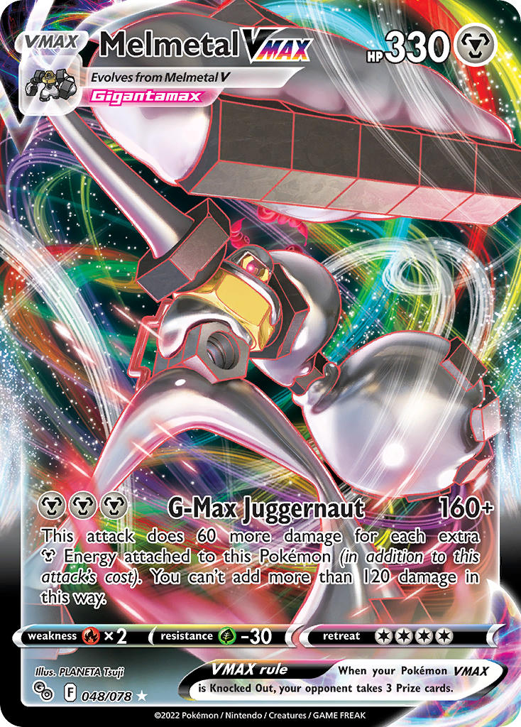 Pokemon TCG Sword & Shield - Pokemon GO Single Card 048/078   Melmetal VMAX 