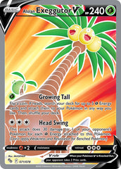 Pokemon TCG Sword & Shield - Pokemon GO Single Card 071/078   Alolan Exeggutor V 