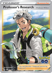 Pokemon TCG Sword & Shield - Pokemon GO Single Card 078/078   Professor’s Research (Prof Willow) 