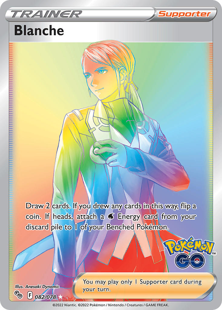 Pokemon TCG Sword & Shield - Pokemon GO Single Card 082/078   Blanche 