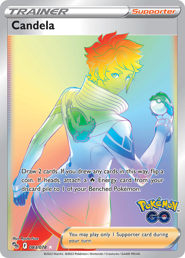 Pokemon TCG Sword & Shield - Pokemon GO Single Card 083/078   Candela 