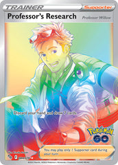 Pokemon TCG Sword & Shield - Pokemon GO Single Card 084/078   Professor’s Research (Prof Willow) 