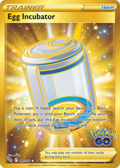 Pokemon TCG Sword & Shield - Pokemon GO Single Card 087/078  Egg Incubator 