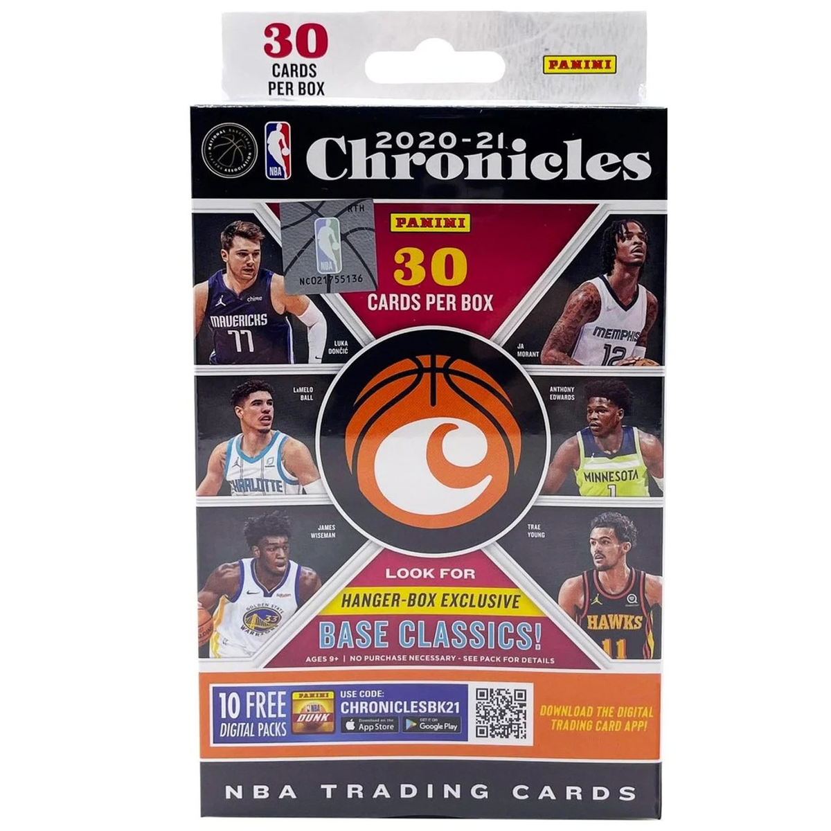 Panini NBA 2020-21 Chronicles Basketball Hanger Box