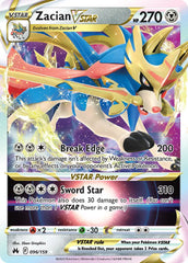 Pokemon TCG Sword & Shield - Crown Zenith Single Card Zacian VStar 096/159