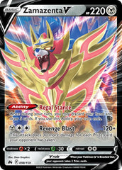 Pokemon TCG Sword & Shield - Crown Zenith Single Card Zamazenta V 098/159