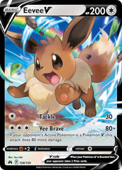 Pokemon TCG Sword & Shield - Crown Zenith Single Card Eevee V 108/159