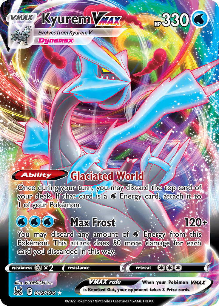 Pokemon TCG Sword & Shield - Lost Origins Single Card  049/196 Kyurem VMAX