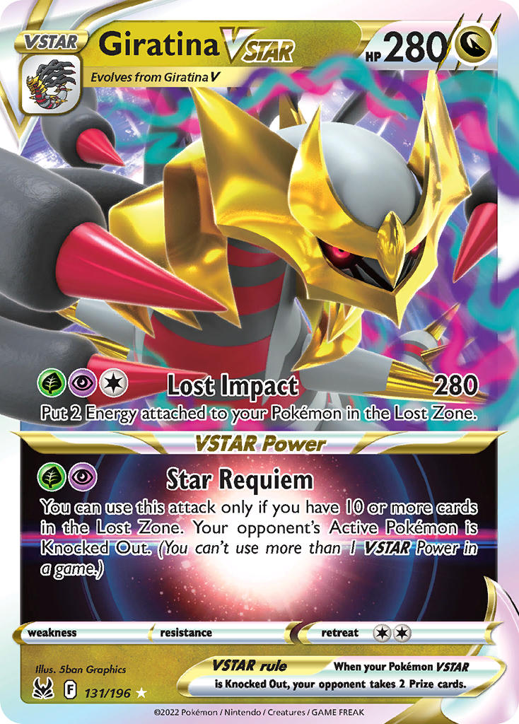 Pokemon TCG Sword & Shield - Lost Origins Single Card  131/196 Giratina VSTAR