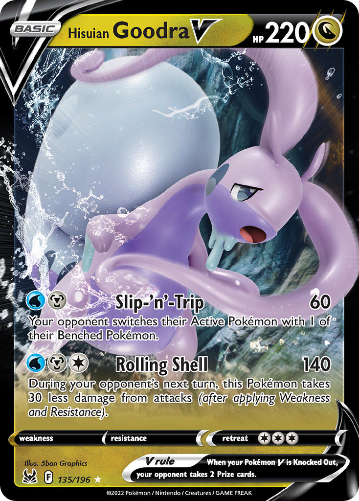 Pokemon TCG Sword & Shield - Lost Origins Single Card 135/196 Goodra V