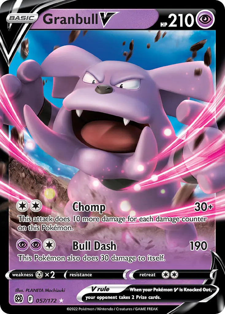 Pokemon TCG Sword & Shield - Brilliant Stars Single Card 057/172 Granbull V